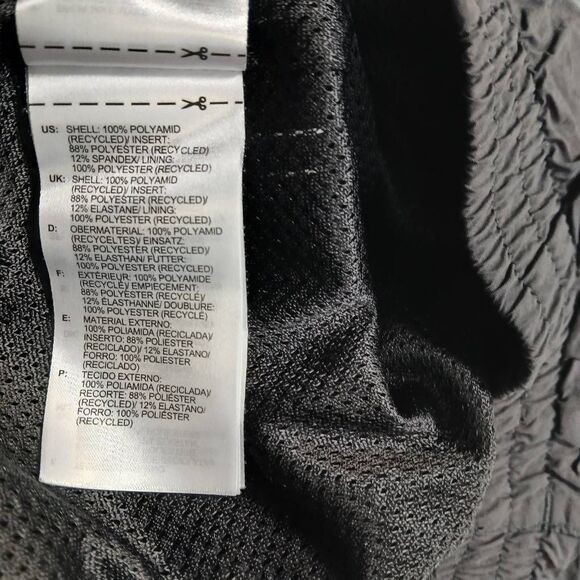 Adidas womens small wind breaker wide leg pants black white stripe baggy - Picture 8 of 10